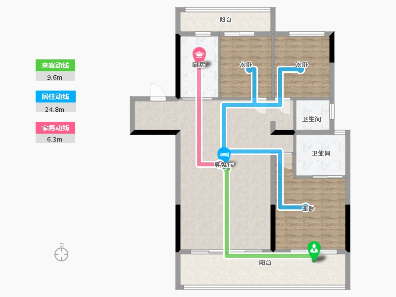 河南省-周口市-周口碧桂园天玺湾-120.00-户型库-动静线