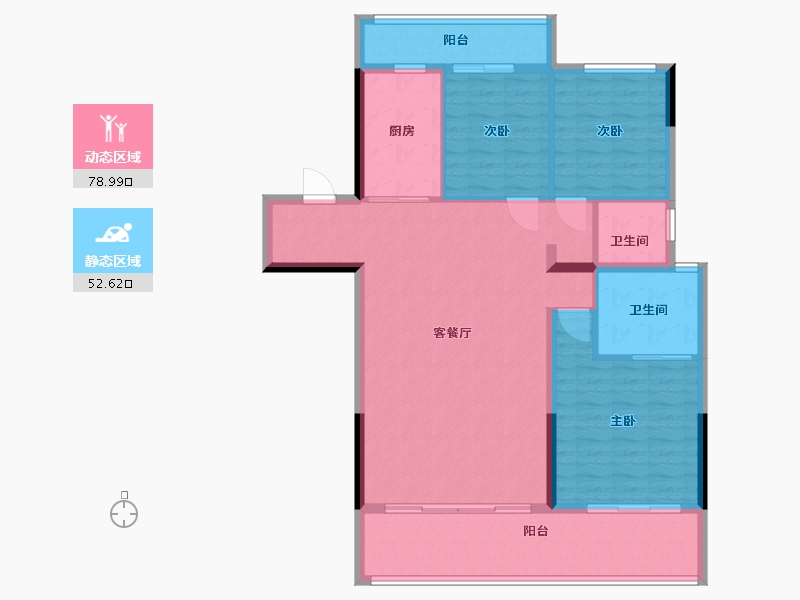 河南省-周口市-周口碧桂园天玺湾-120.00-户型库-动静分区