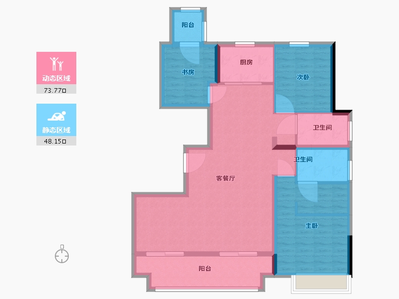 江苏省-连云港市-尚都天玺-110.00-户型库-动静分区