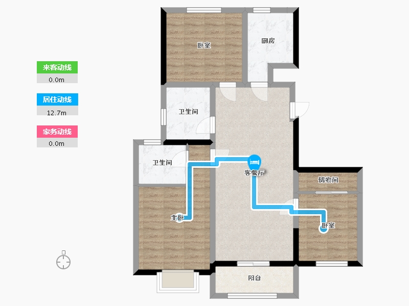 河南省-濮阳市-东方名城-95.00-户型库-动静线