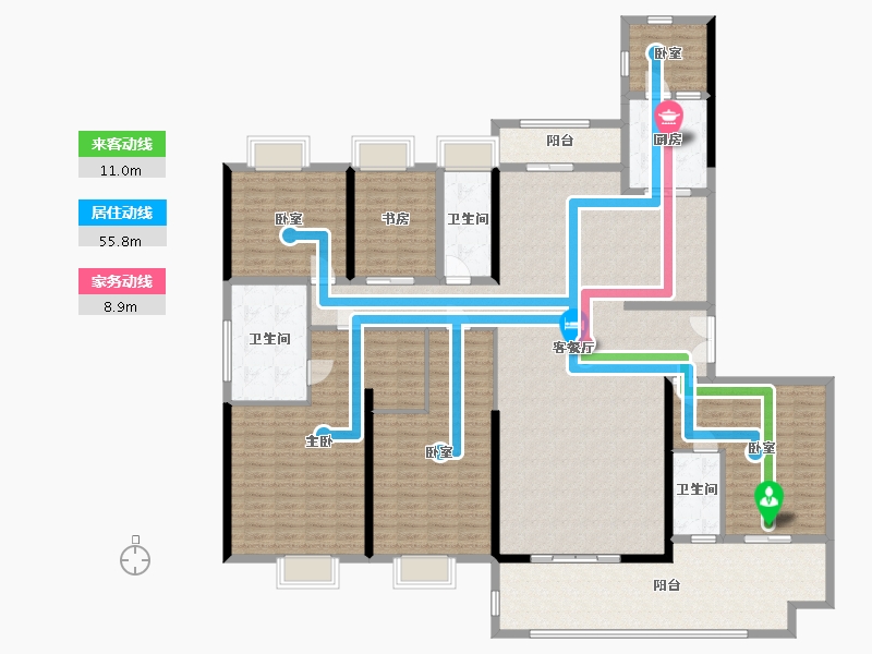 广东省-惠州市-碧桂园滨江府-280.00-户型库-动静线