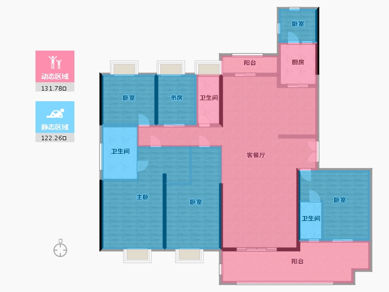 广东省-惠州市-碧桂园滨江府-280.00-户型库-动静分区