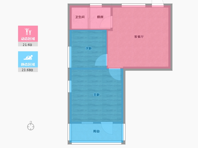 广东省-广州市-西华路-43.58-户型库-动静分区