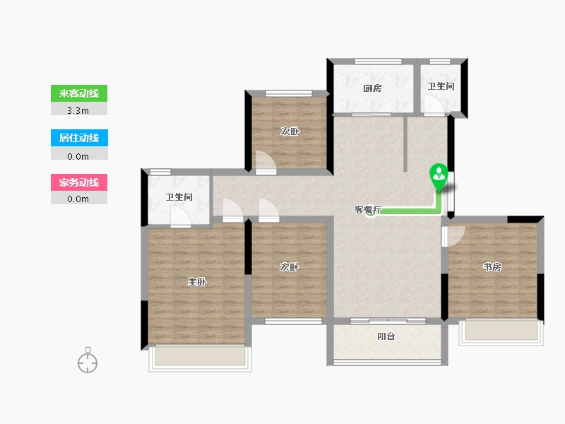 河南省-许昌市-中建观湖珑府-110.00-户型库-动静线