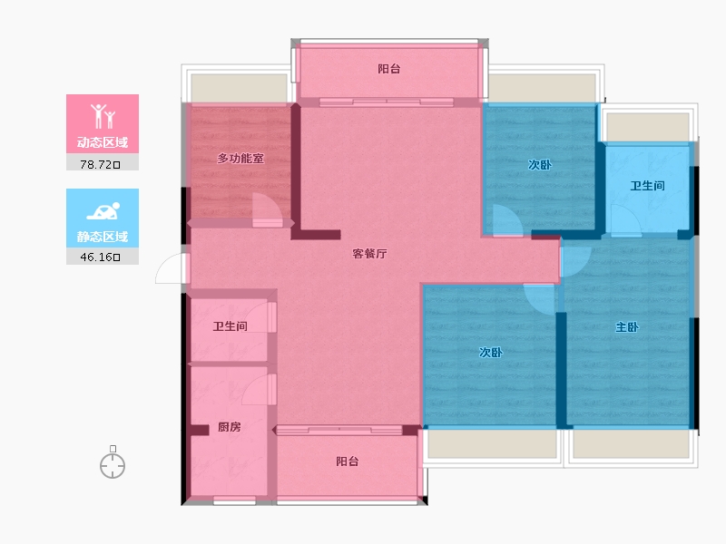 广西壮族自治区-梧州市-恒信悦珑湾-130.00-户型库-动静分区