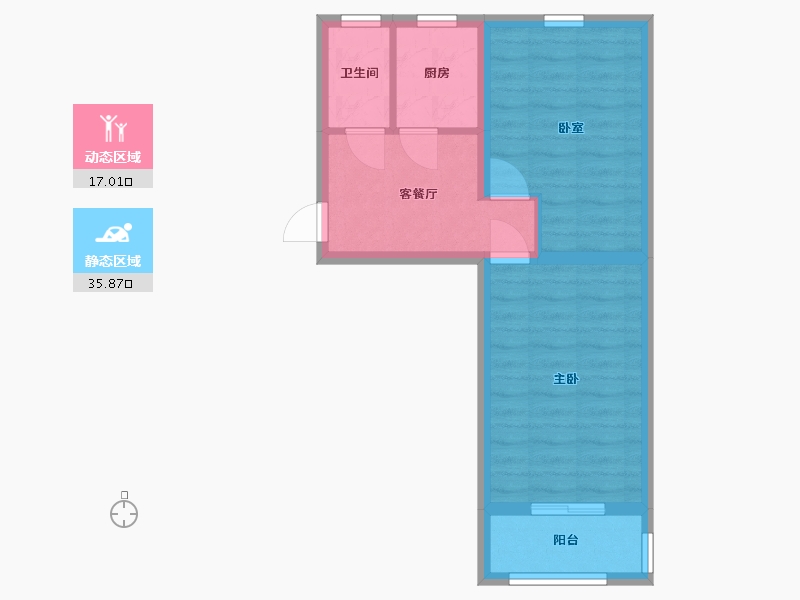 北京-北京市-志新村小区-44.90-户型库-动静分区