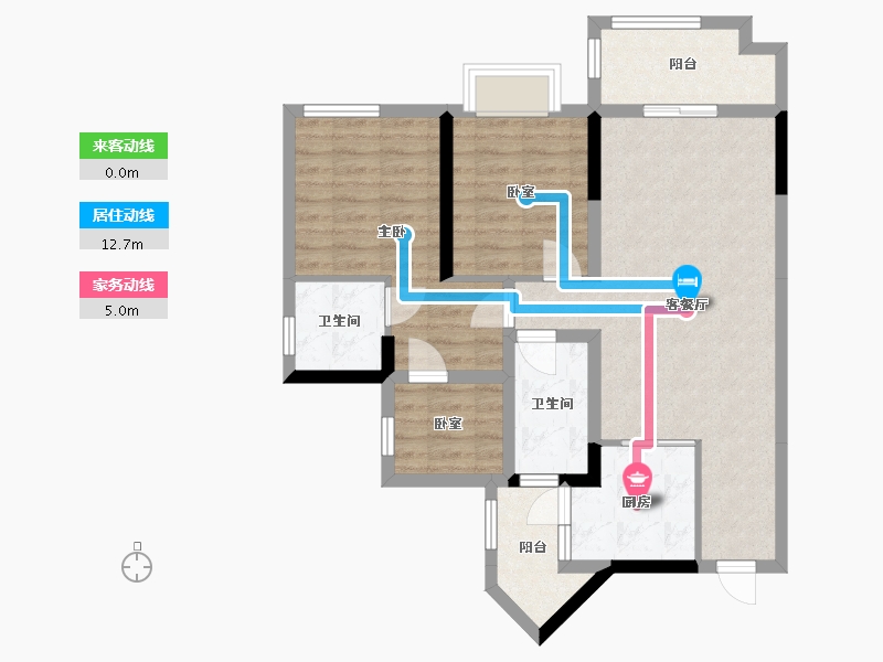 四川省-宜宾市-碧桂园江山赋-81.00-户型库-动静线