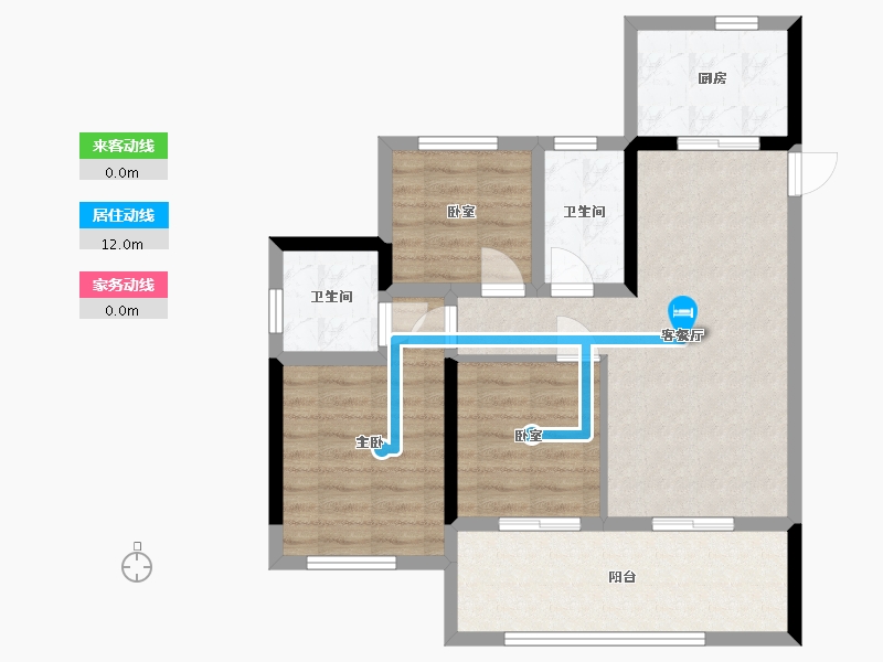 广西壮族自治区-北海市-普利幸福海-92.00-户型库-动静线