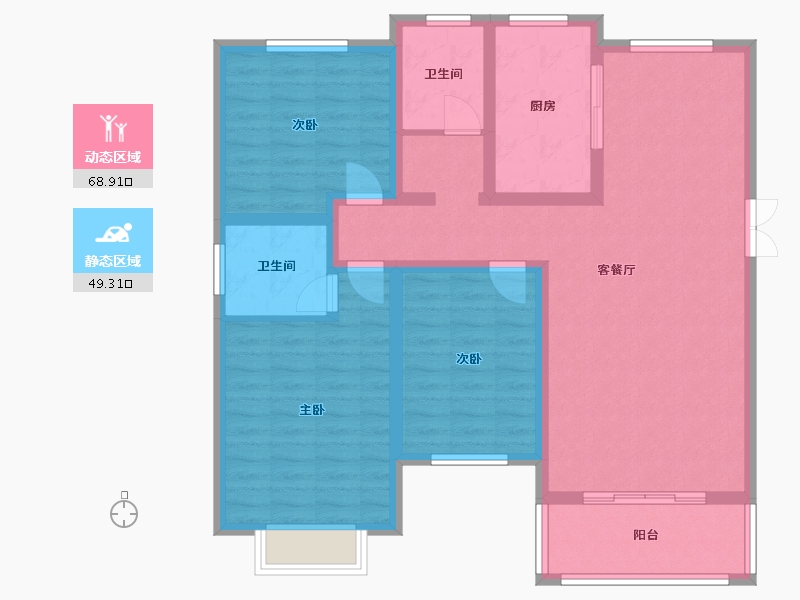 河南省-洛阳市-东方今典尚书苑-105.55-户型库-动静分区