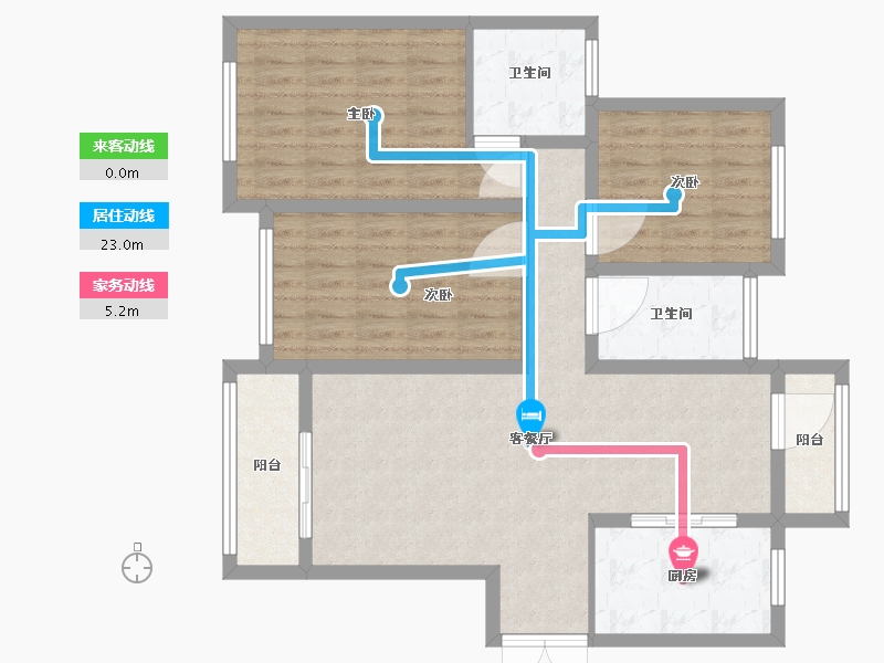 河南省-新乡市-亿通壹世界-100.00-户型库-动静线