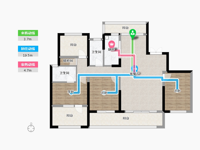 海南省-海口市-北辰府-138.00-户型库-动静线