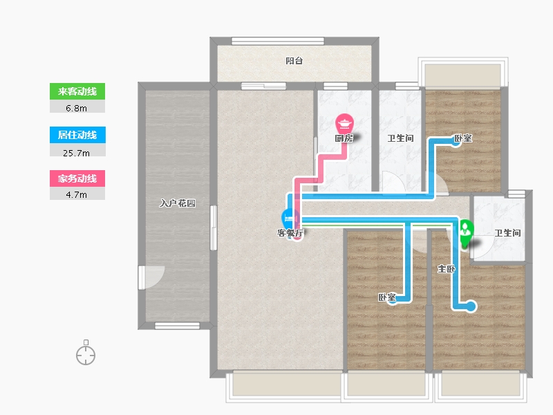 广东省-潮州市-锦峰天地-135.00-户型库-动静线