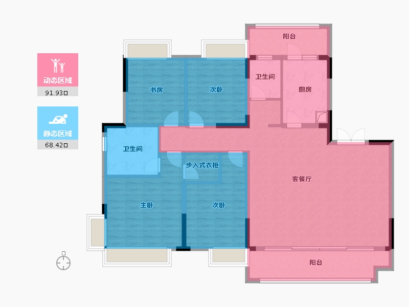 河南省-驻马店市-皇家驿站-143.00-户型库-动静分区