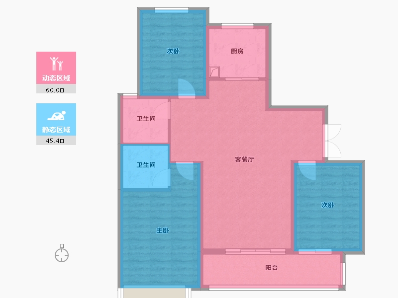 河北省-沧州市-君悦府-95.00-户型库-动静分区