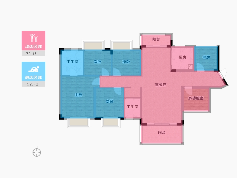 广西壮族自治区-钦州市-钦州碧桂园天玺湾-110.00-户型库-动静分区