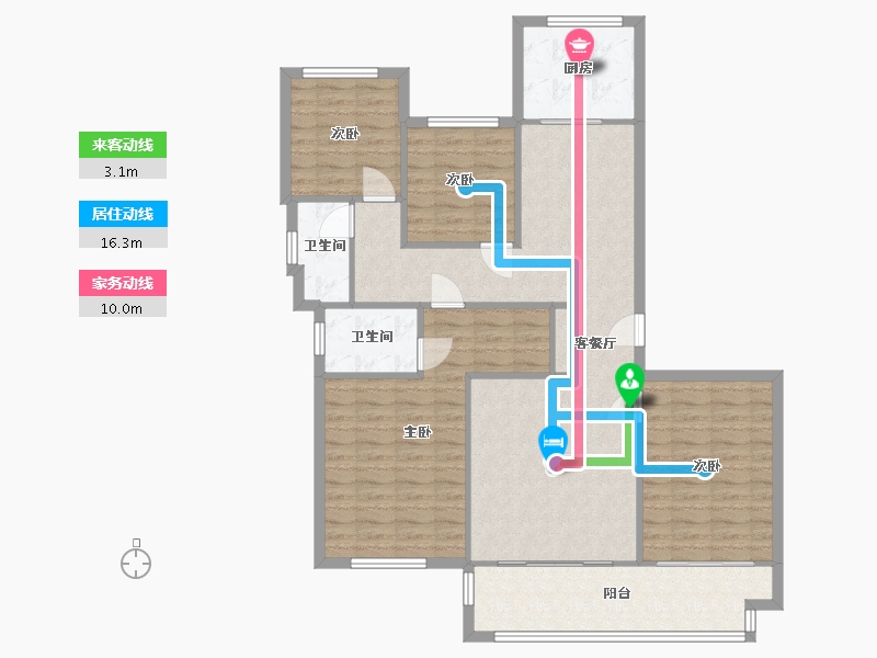 河南省-郑州市-中海万锦熙岸-100.00-户型库-动静线