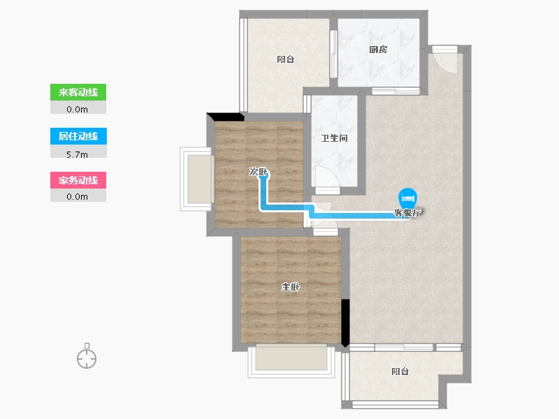 湖南省-湘潭市-天易华府-70.00-户型库-动静线