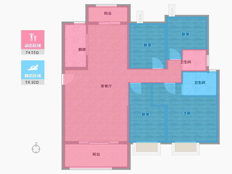 江西省-赣州市-碧桂园-119.00-户型库-动静分区