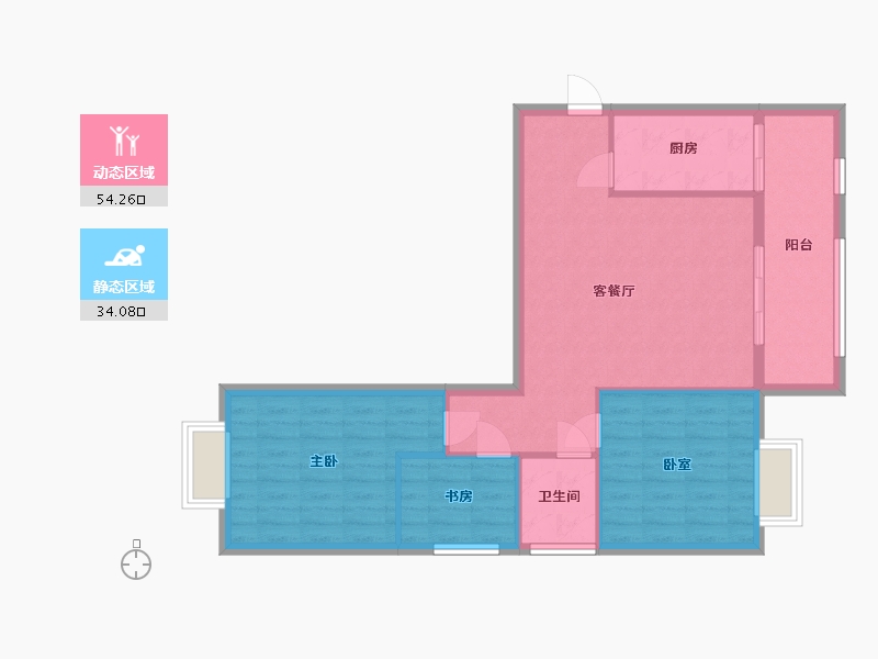 广西壮族自治区-南宁市-民族苑-80.00-户型库-动静分区