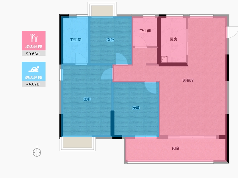 江西省-吉安市-浩诚天越-95.00-户型库-动静分区