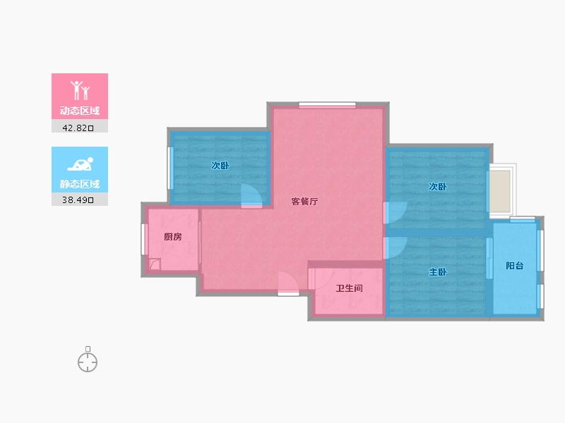 河北省-邯郸市-清华苑-92.00-户型库-动静分区