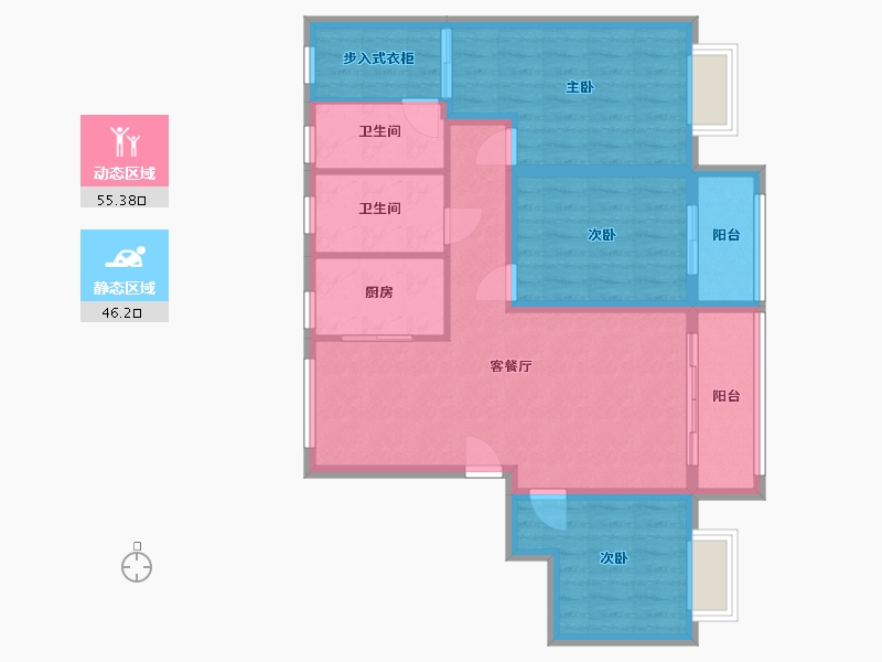 山东省-聊城市-名仕学府-98.00-户型库-动静分区