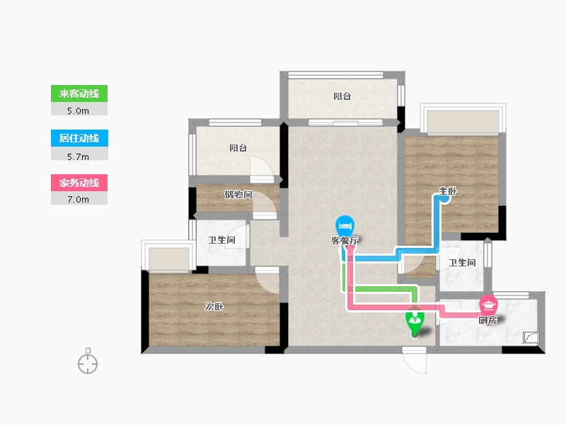 四川省-内江市-西城世家-94.00-户型库-动静线