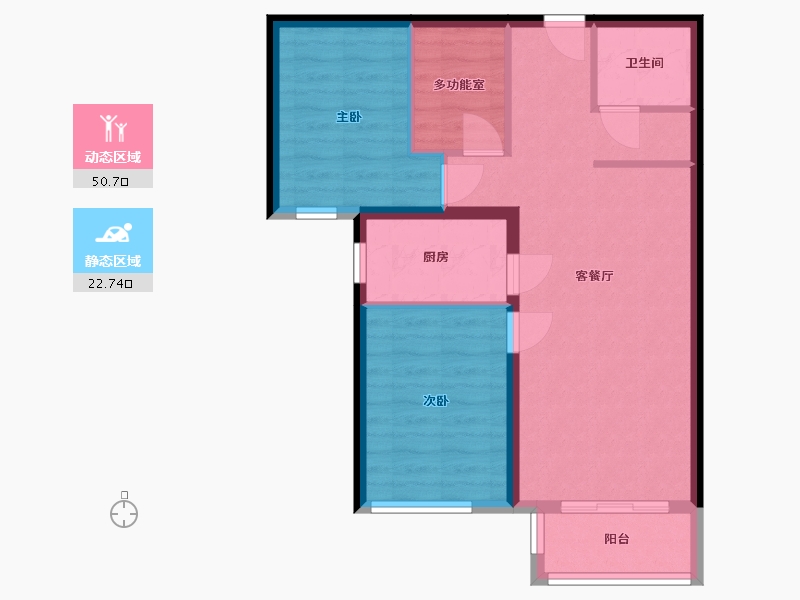 北京-北京市-未来逸园-70.00-户型库-动静分区