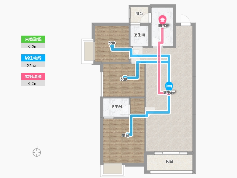 福建省-泉州市-百信-90.00-户型库-动静线