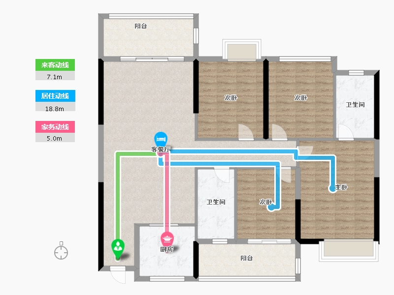 福建省-泉州市-百信-130.00-户型库-动静线