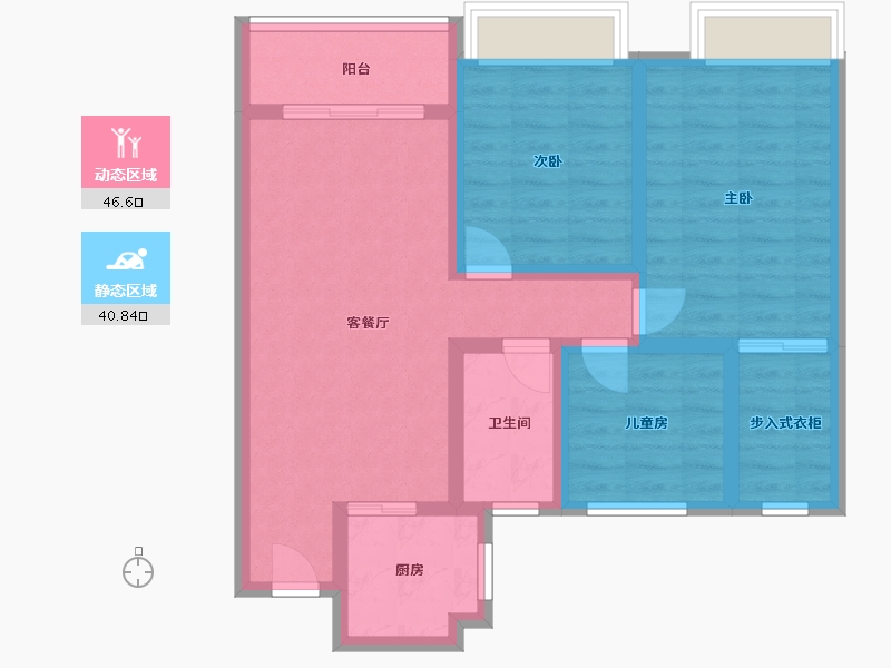 江苏省-连云港市-尚都悦荣府-85.36-户型库-动静分区