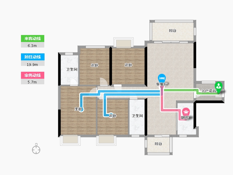 福建省-泉州市-百信-130.00-户型库-动静线