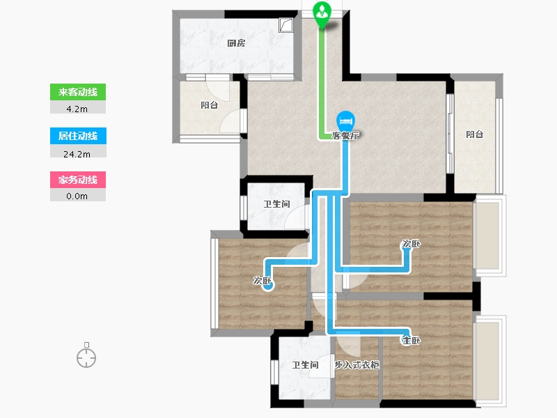 重庆-重庆市-中国铁建东林道销售中心-91.18-户型库-动静线