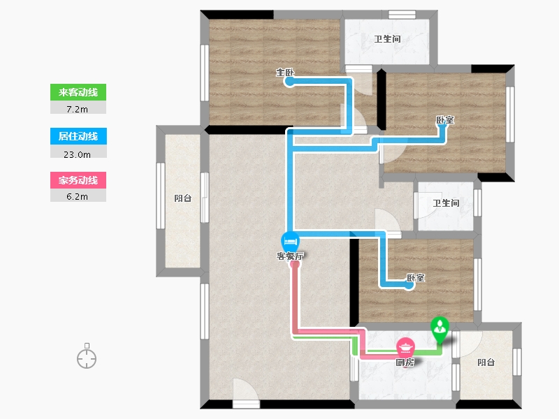 四川省-成都市-和裕印象-107.00-户型库-动静线