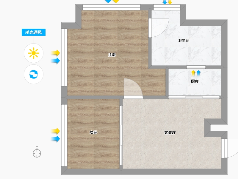 山东省-威海市-海信海景壹号-43.00-户型库-采光通风