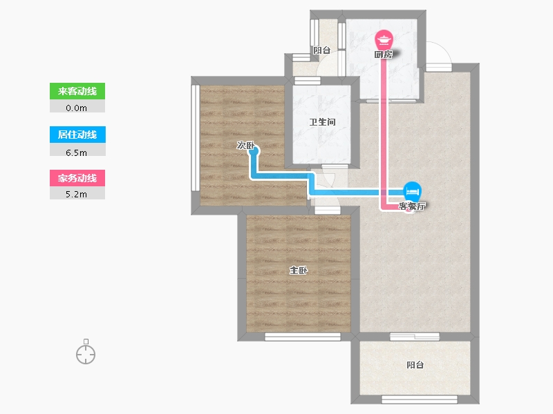 四川省-宜宾市-远达北辰天骄-55.98-户型库-动静线