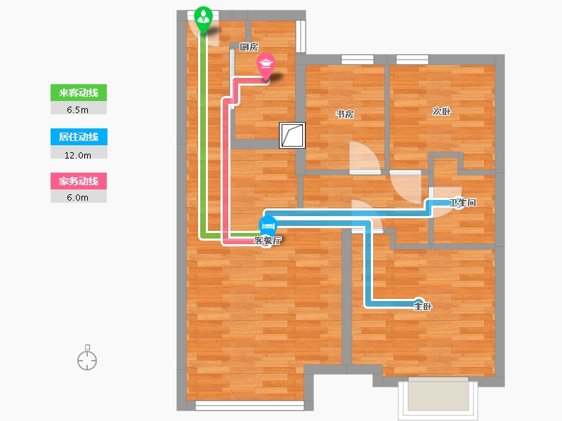 河北省-保定市-金茂悦-60.24-户型库-动静线