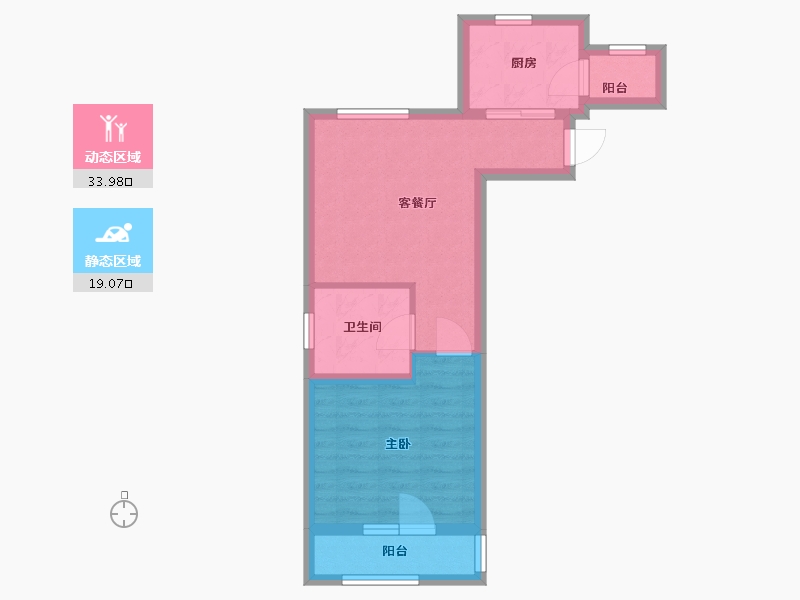 河北省-张家口市-京西泰和城-46.40-户型库-动静分区