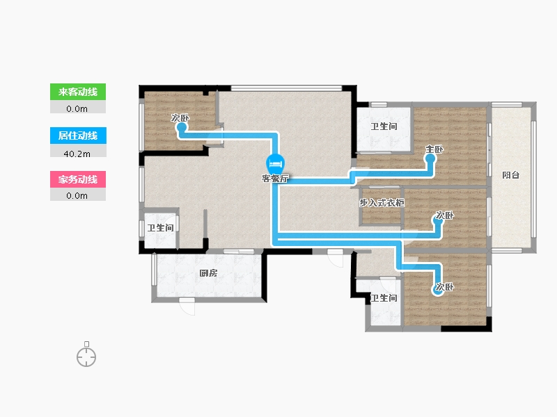 浙江省-绍兴市-天圣大越府-174.00-户型库-动静线