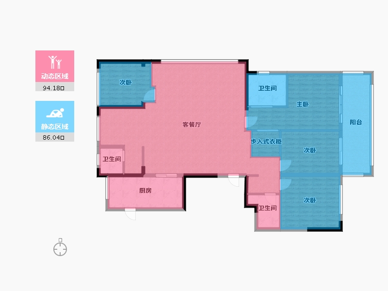 浙江省-绍兴市-天圣大越府-174.00-户型库-动静分区