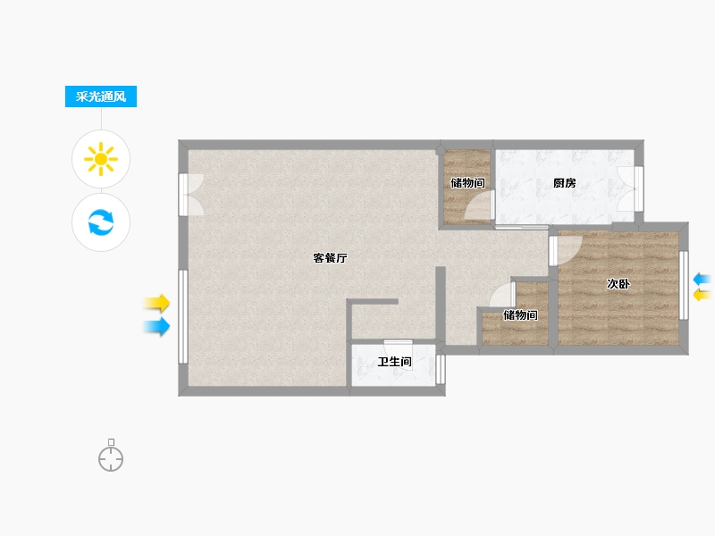 福建省-厦门市-阳塘安居小区选房中心-78.00-户型库-采光通风