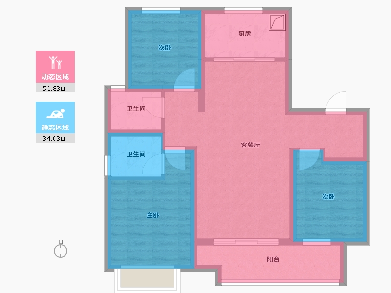 河北省-沧州市-书香学府-92.21-户型库-动静分区