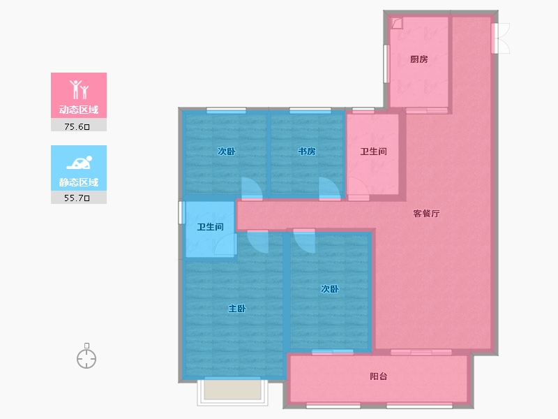 山东省-临沂市-未来城中央公园-118.00-户型库-动静分区