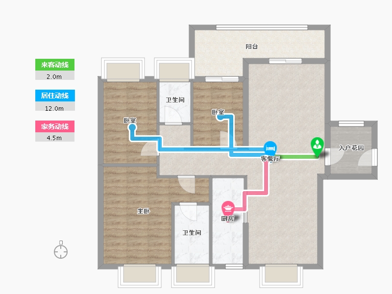 广东省-云浮市-德俊理想派-95.82-户型库-动静线