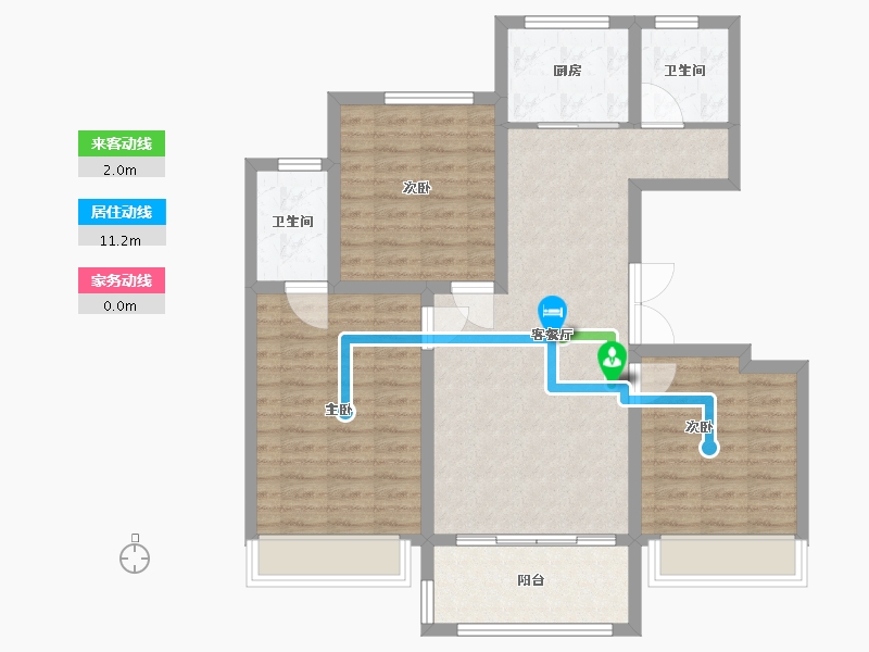 河南省-濮阳市-学府一号-91.72-户型库-动静线