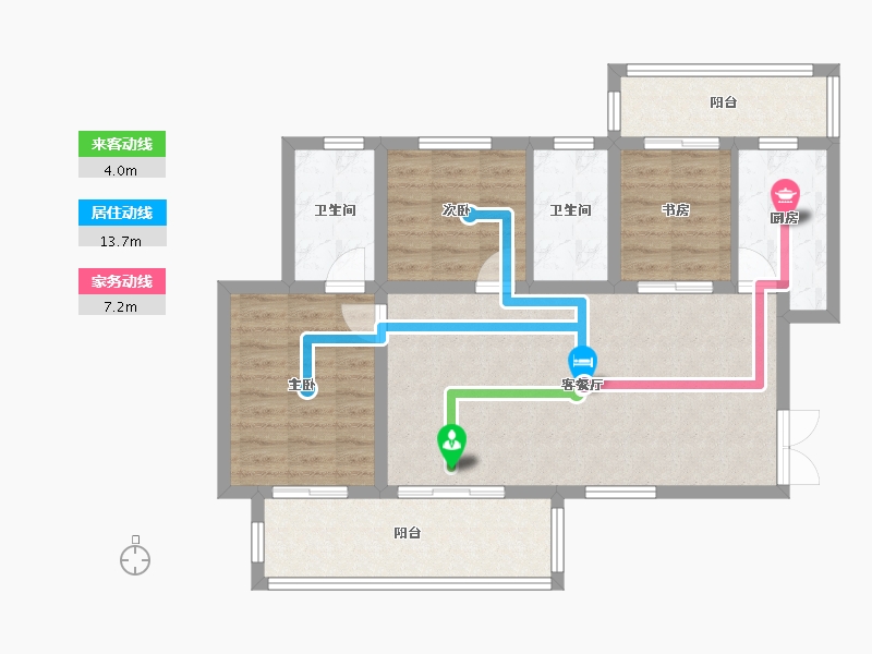 陕西省-西安市-中铁琉森水岸-89.00-户型库-动静线