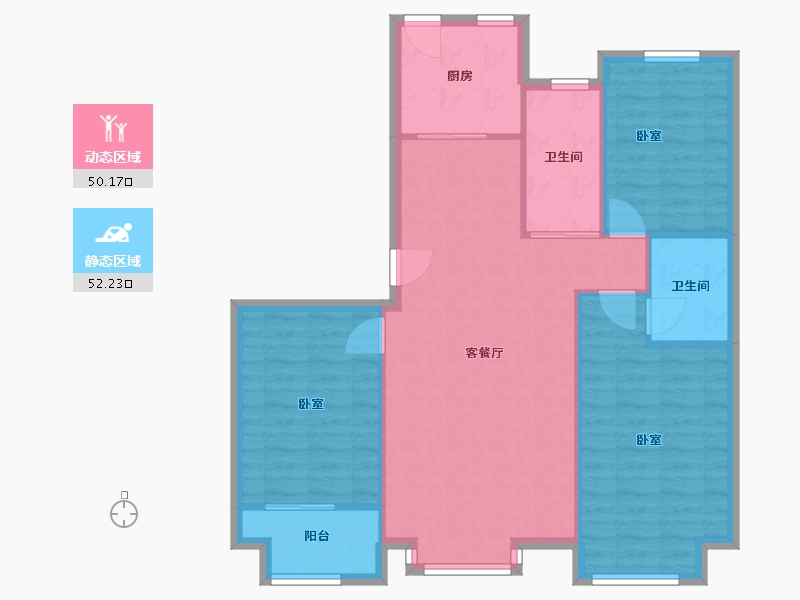 河北省-石家庄市-富瀛苏园北区-94.00-户型库-动静分区