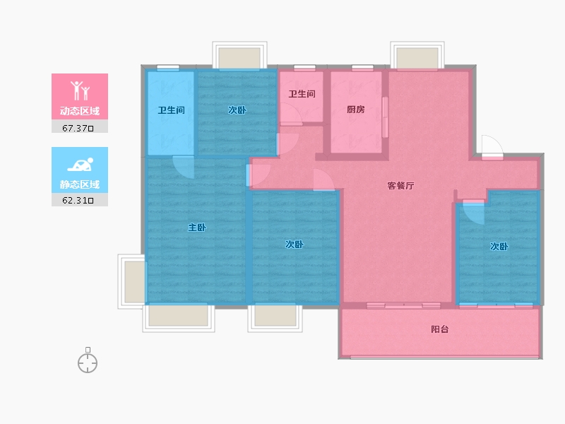 江西省-南昌市-新力城-115.20-户型库-动静分区