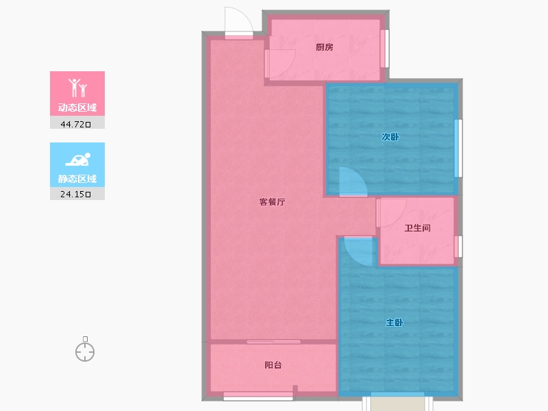 陕西省-西安市-浐灞新城-4期-59.50-户型库-动静分区