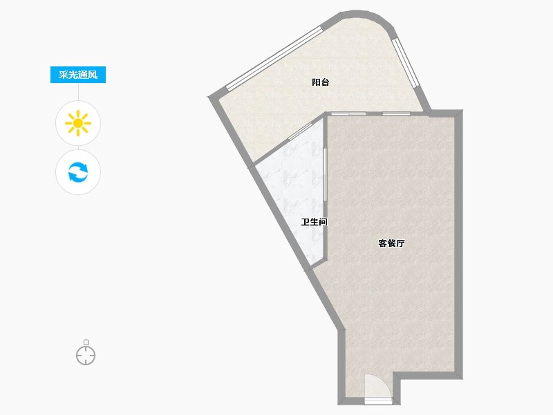 广东省-惠州市-九铭屿海-63.20-户型库-采光通风